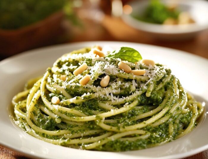 Creamy Pesto & Kale Pasta: Comfort Food with a Fresh Green Twist