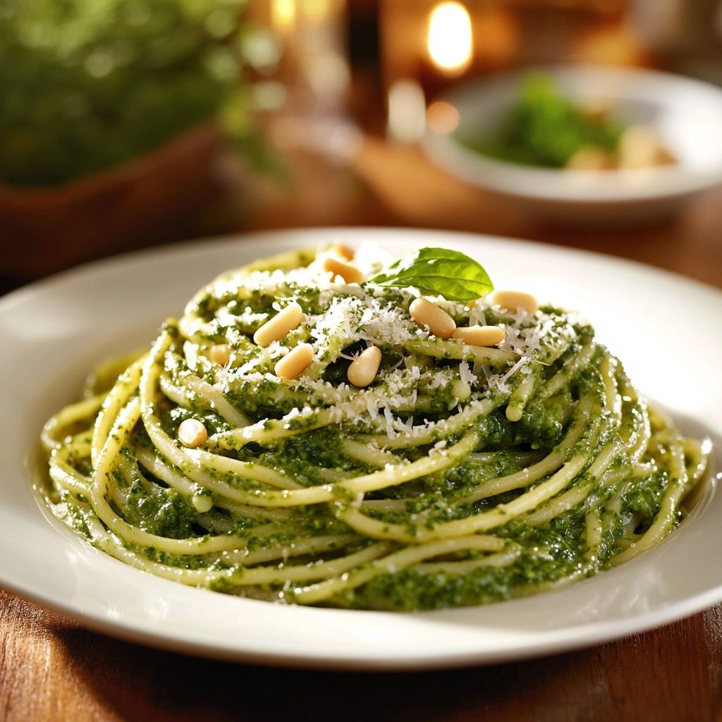 Creamy Pesto & Kale Pasta: Comfort Food with a Fresh Green Twist