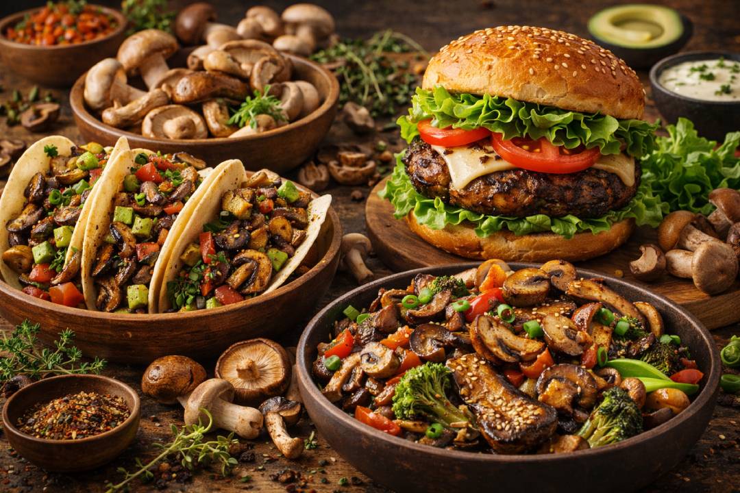 Mushrooms as Meat Substitutes: Tasty and Healthy Recipes