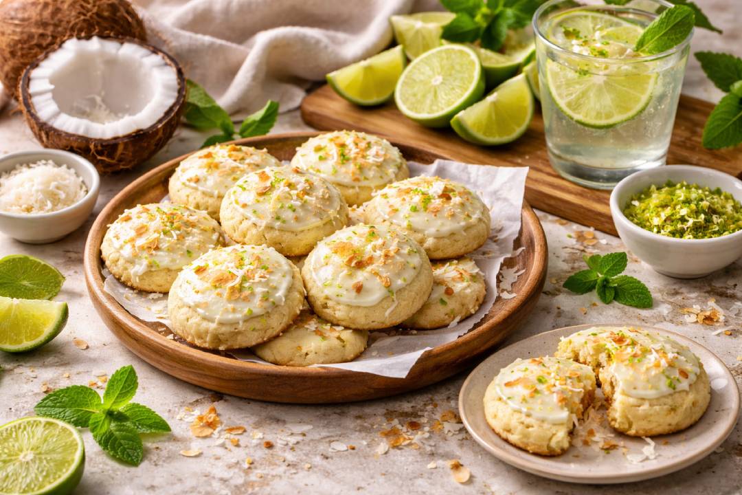 Refreshing Lime Coconut Cookies for a Healthy Snack