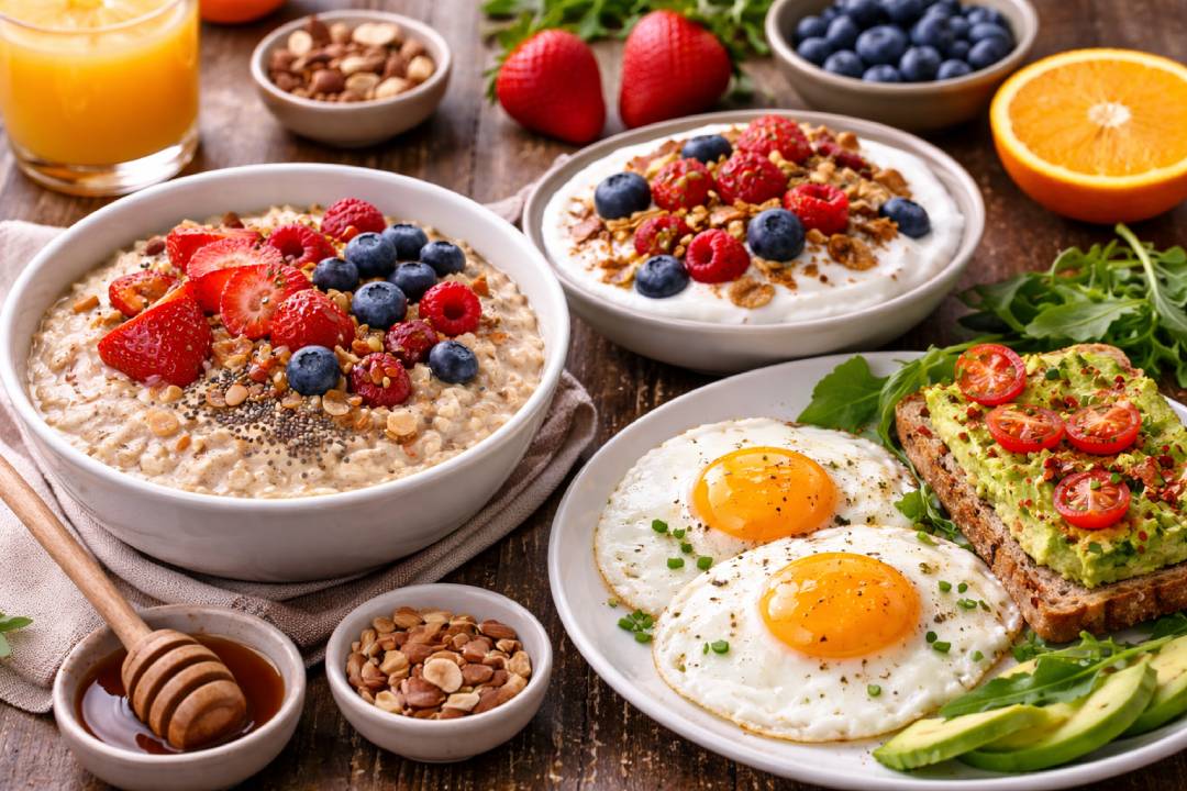 Simple Healthy Breakfast Ideas: Oatmeal, Berries, and Eggs
