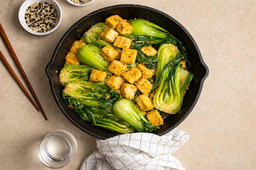 Steamed Bok Choy and Tofu A Healthy, Low-Calorie Meal for Your Diet