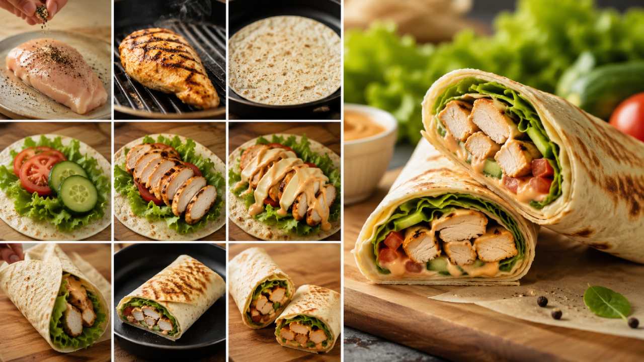 Chicken Wraps Have Become a Favorite Modern Meal Because They’re Practical and Filling