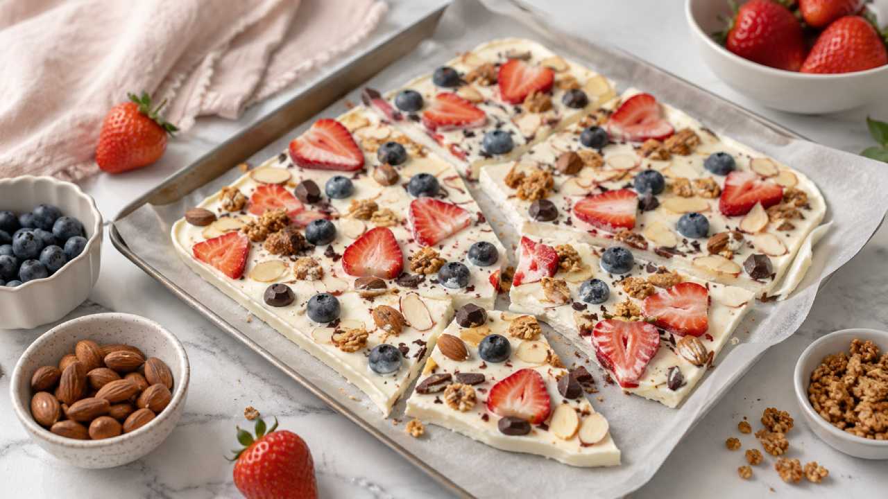 Frozen Yogurt Bark: A Viral Dessert That’s Fresh and Low in Calories