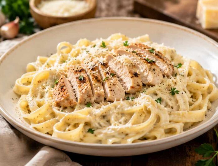 Creamy Chicken Alfredo Pasta for a Cozy Family Dinner