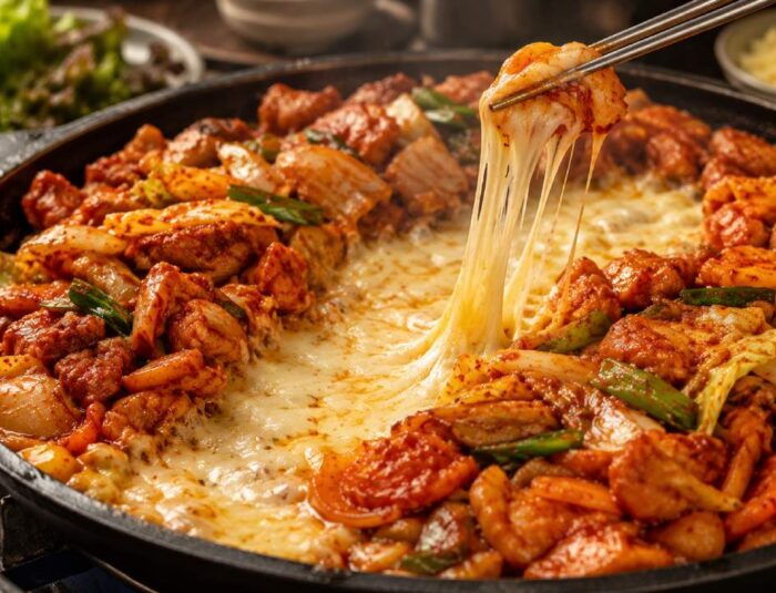 Korean Cheese Dakgalbi: A Spicy and Cheesy Meal That Food Lovers Can't Resist