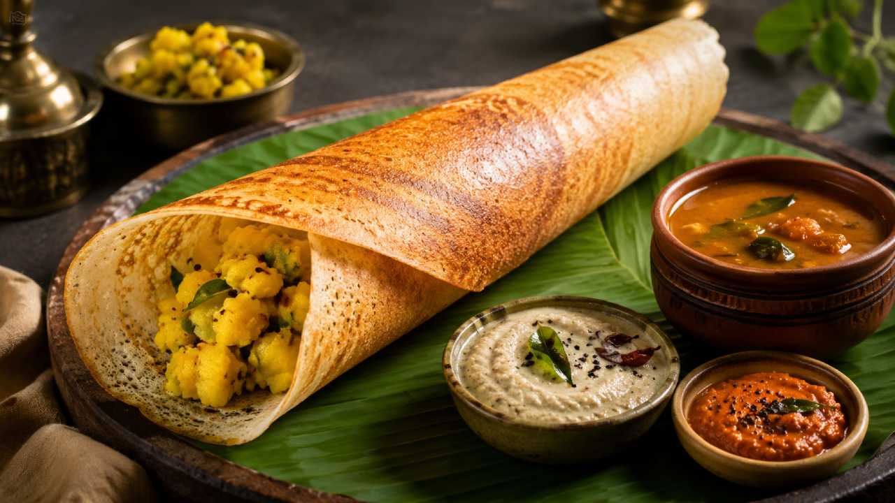 Masala Dosa: A Crunchy and Spiced Blend That’s Hard to Forget