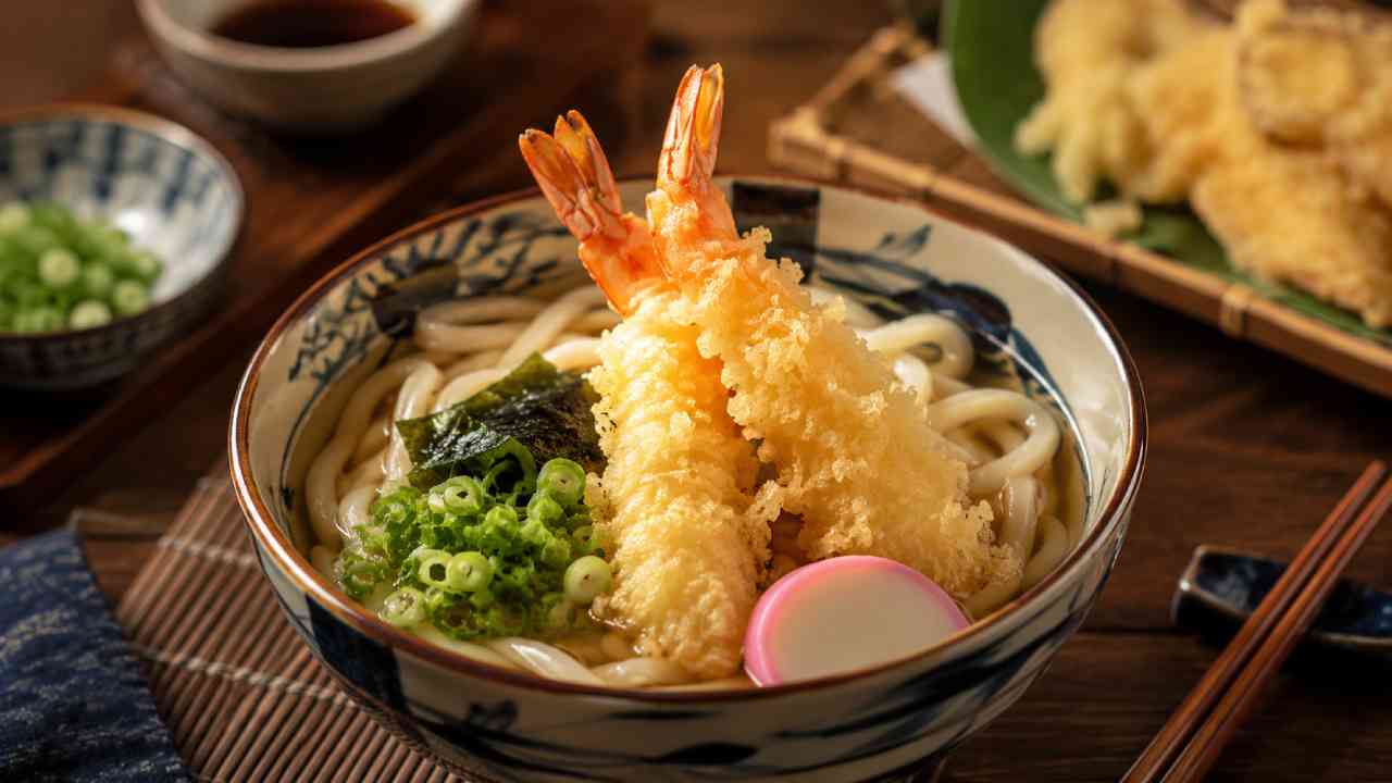 Asian Tempura Udon Combines Chewy Noodles With Golden Tempura