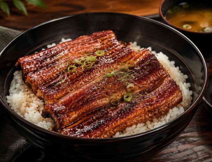 Asian Unagi Don, Japanese Grilled Eel Rice with Sweet Savory Sauce