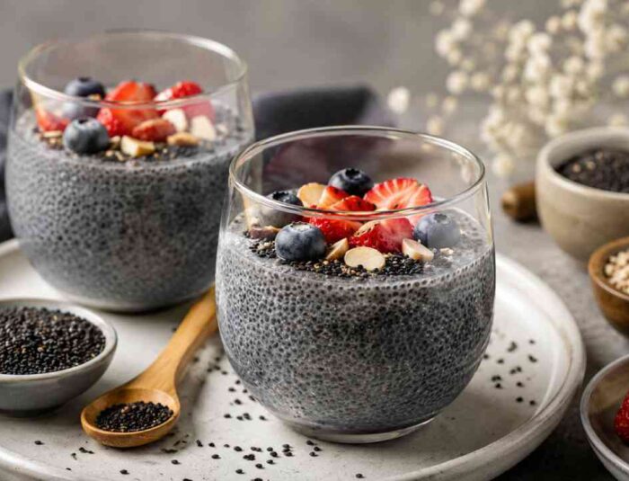 Black Sesame Chia Pudding Is the Healthy Dessert Worth Trying
