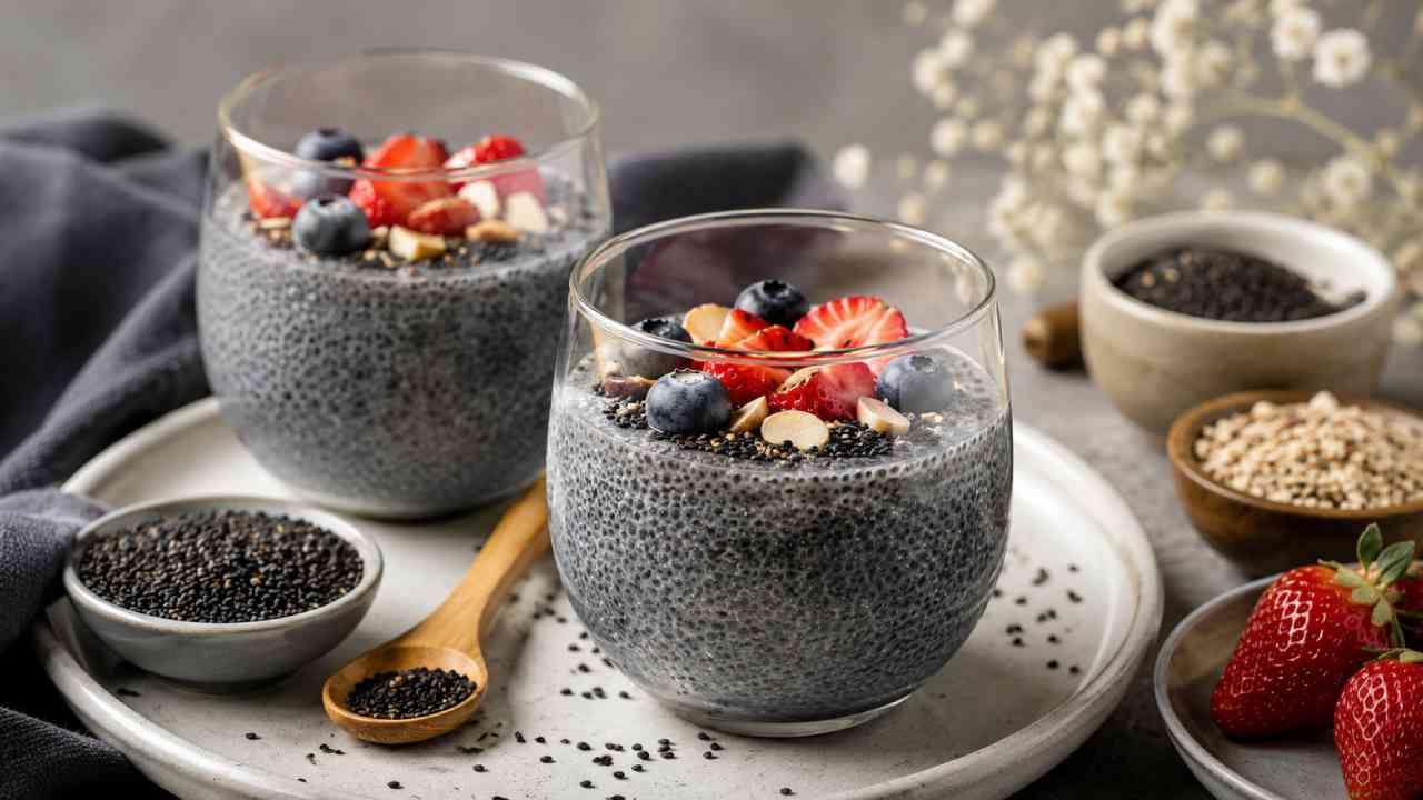 Black Sesame Chia Pudding Is the Healthy Dessert Worth Trying