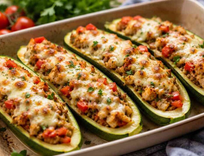 Healthy Chicken Zucchini Boats: A High-Protein Dinner Packed with Flavor