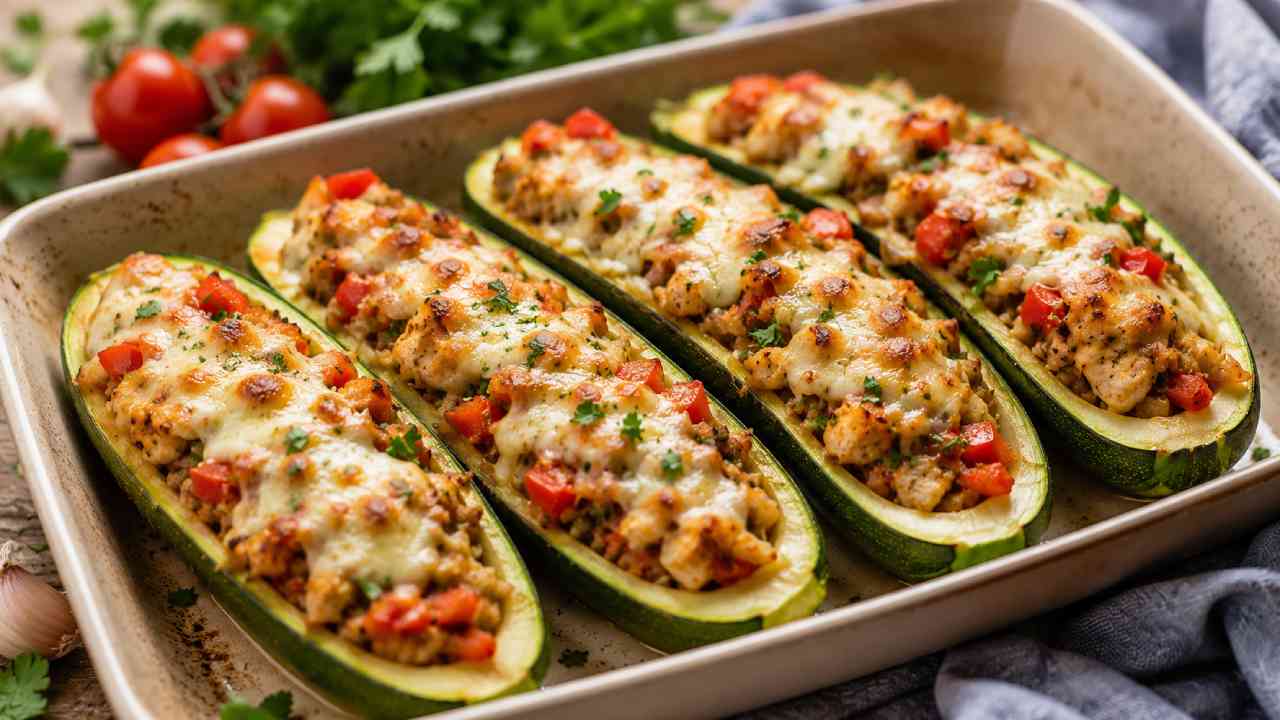 Healthy Chicken Zucchini Boats: A High-Protein Dinner Packed with Flavor