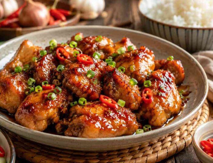 Vietnamese Caramel Chicken with a Rich Sweet and Savory Glaze