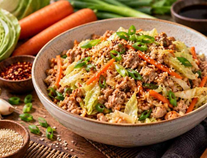 Egg Roll in a Bowl, A Fresh Low-Carb Meal