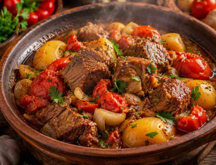 Khashlama Meals Bring Tender Meat and Slow-Cooked Vegetables Together