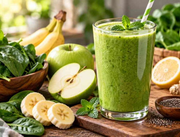 Organic Green Smoothie Brings Fresh Greens Into One Delicious Glass