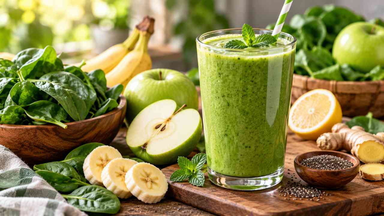Organic Green Smoothie Brings Fresh Greens Into One Delicious Glass