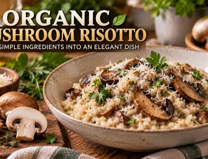 Organic Mushroom Risotto Turns Simple Ingredients Into an Elegant Dish